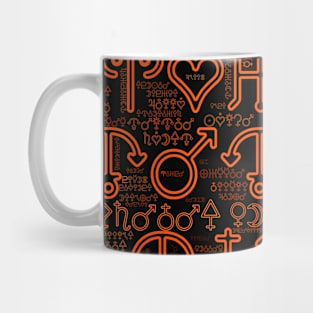 Astrology Symbols Word Cloud (2) Mug